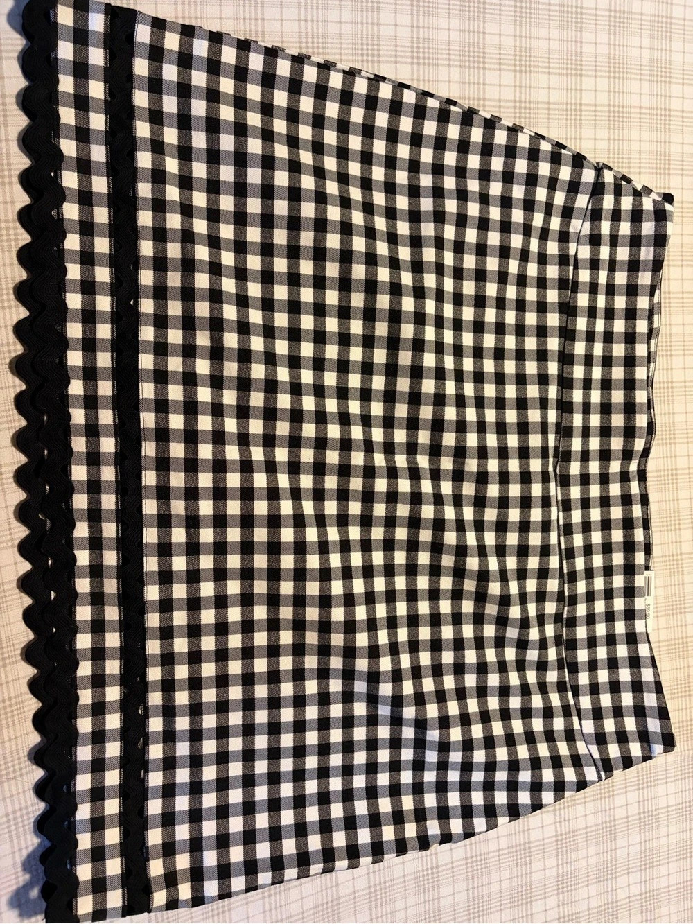 Crown & Ivy Gingham Skort Black & White Size 16 Like New